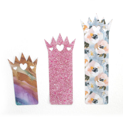 Crown Bookmark Svg for Book Lovers| Diy Bookmark Template| Cute Reading Accessories Svg