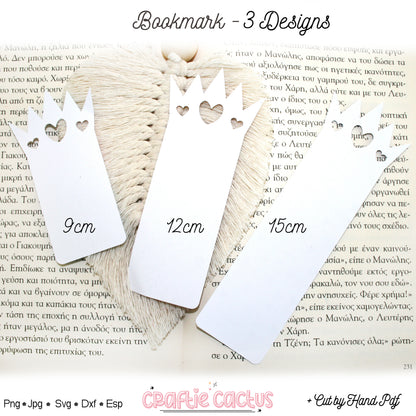 Crown Bookmark Svg for Book Lovers| Diy Bookmark Template| Cute Reading Accessories Svg