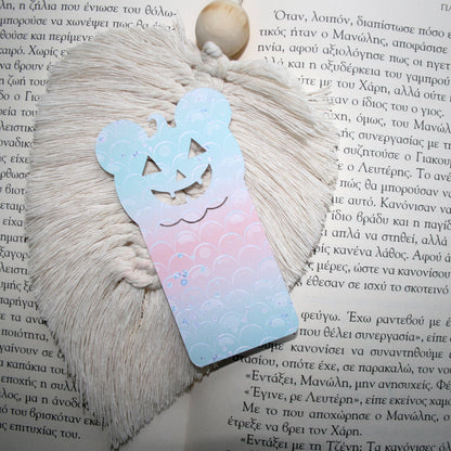 Halloween Pumpkin Bookmark Svg for Book Lovers| Diy Bookmark Template| Cute Reading Accessories Svg