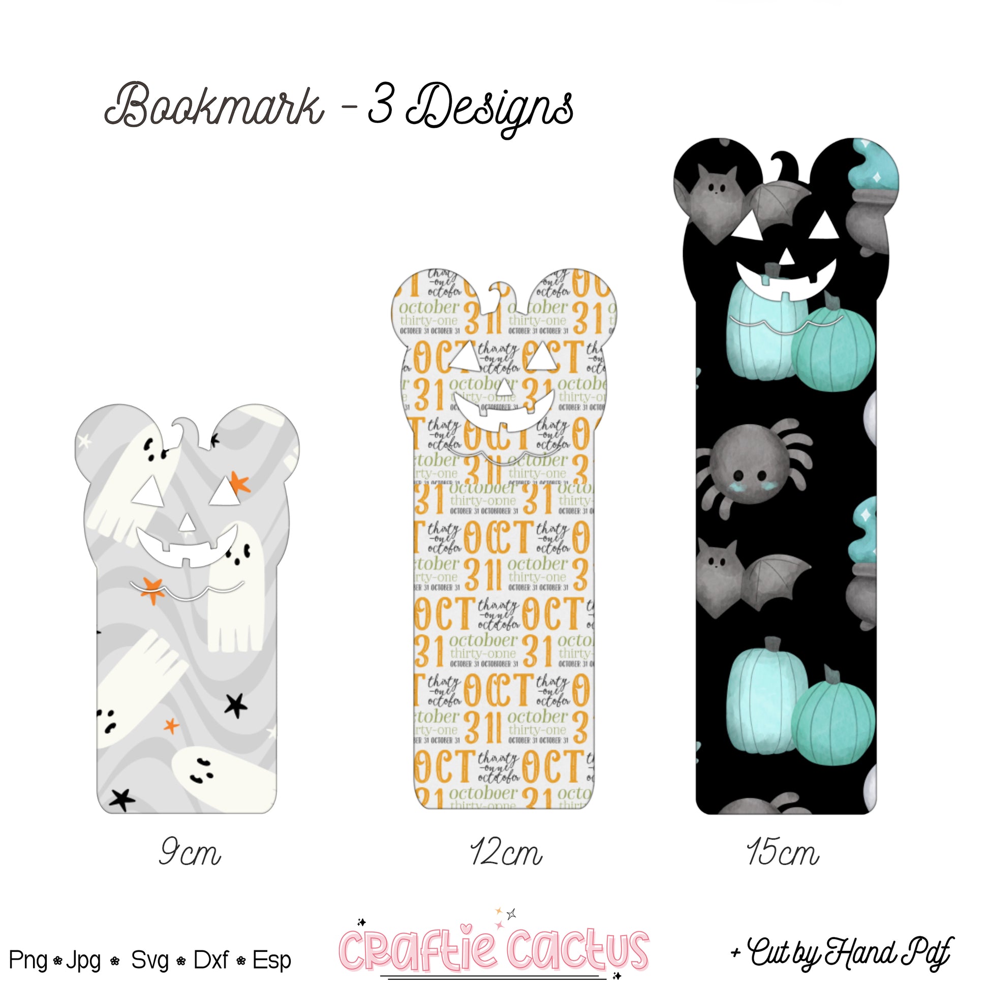 Halloween Pumpkin Bookmark Svg for Book Lovers| Diy Bookmark Template| Cute Reading Accessories Svg