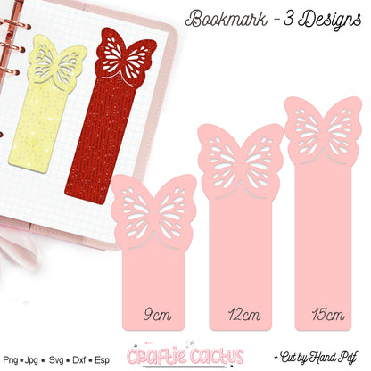Butterfly Bookmark Svg for Book Lovers| Diy Bookmark Template| Cute Reading Accessories Svg