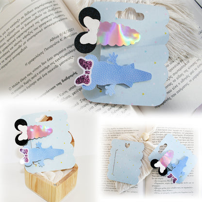 Scalloped Barrettes Display Card Svg | Hair Packaging Card Template | Small Business Packaging