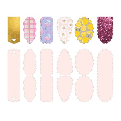 Magnetic Foldable Bookmark Svg for Book Lovers| Diy Bookmark Template| Cute Reading Accessories Svg