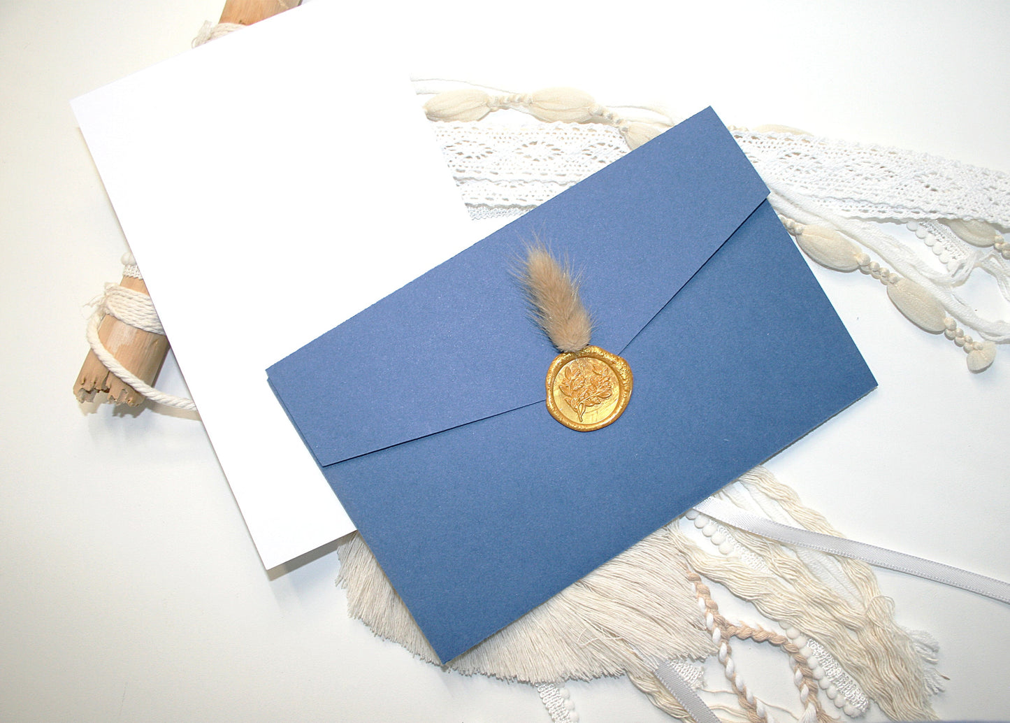 Tri Fold Wedding Envelope with pocket Cards & Envelope Template SVG n.4 Craftie Cactus
