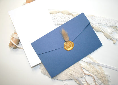 Tri Fold Wedding Envelope with pocket Cards & Envelope Template SVG n.4 Craftie Cactus
