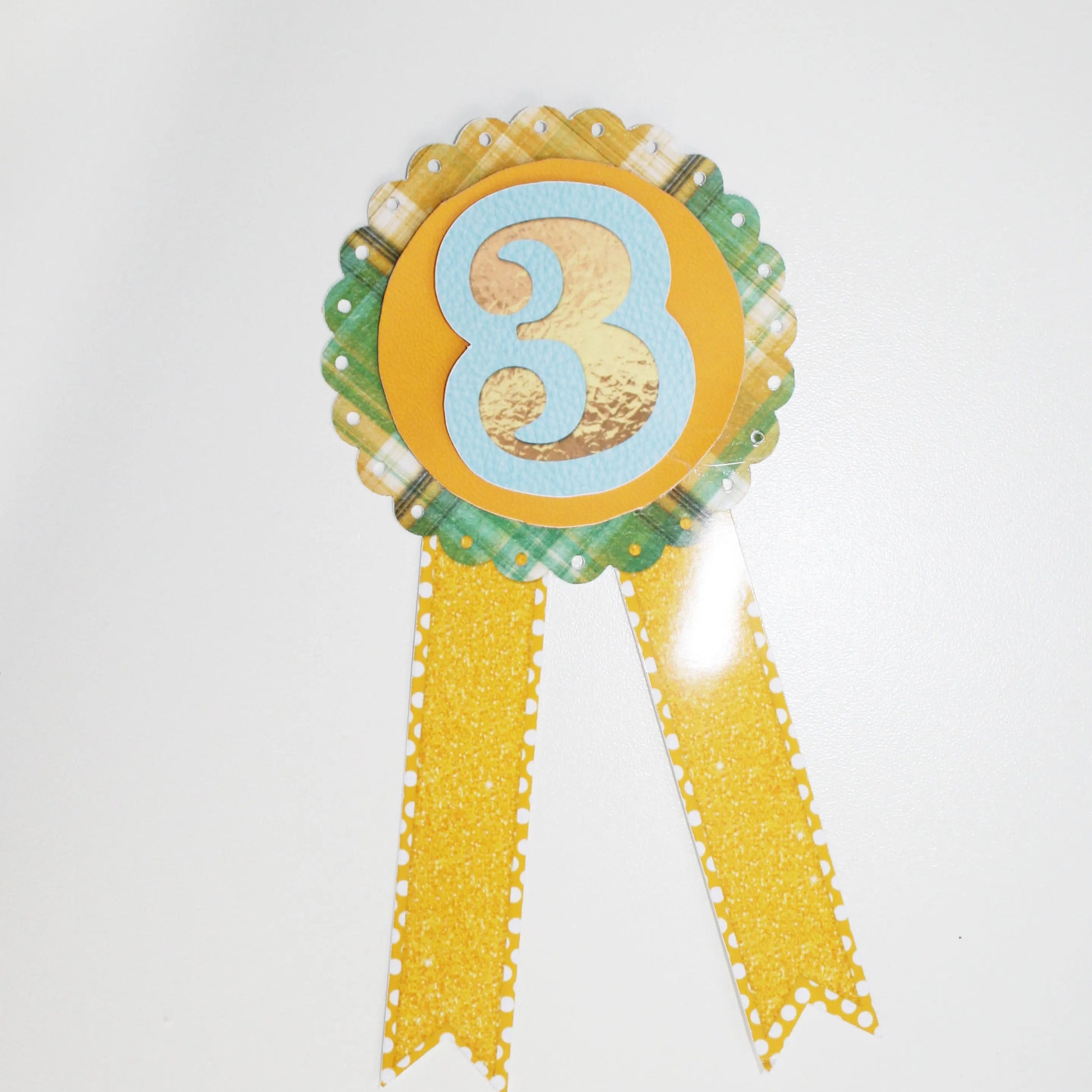 Scalloped Badge Rosette for Birthday | DIY Birthday Party Favors | Rosette Badge svg -