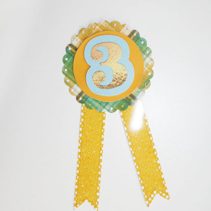 Scalloped Badge Rosette for Birthday | DIY Birthday Party Favors | Rosette Badge svg -