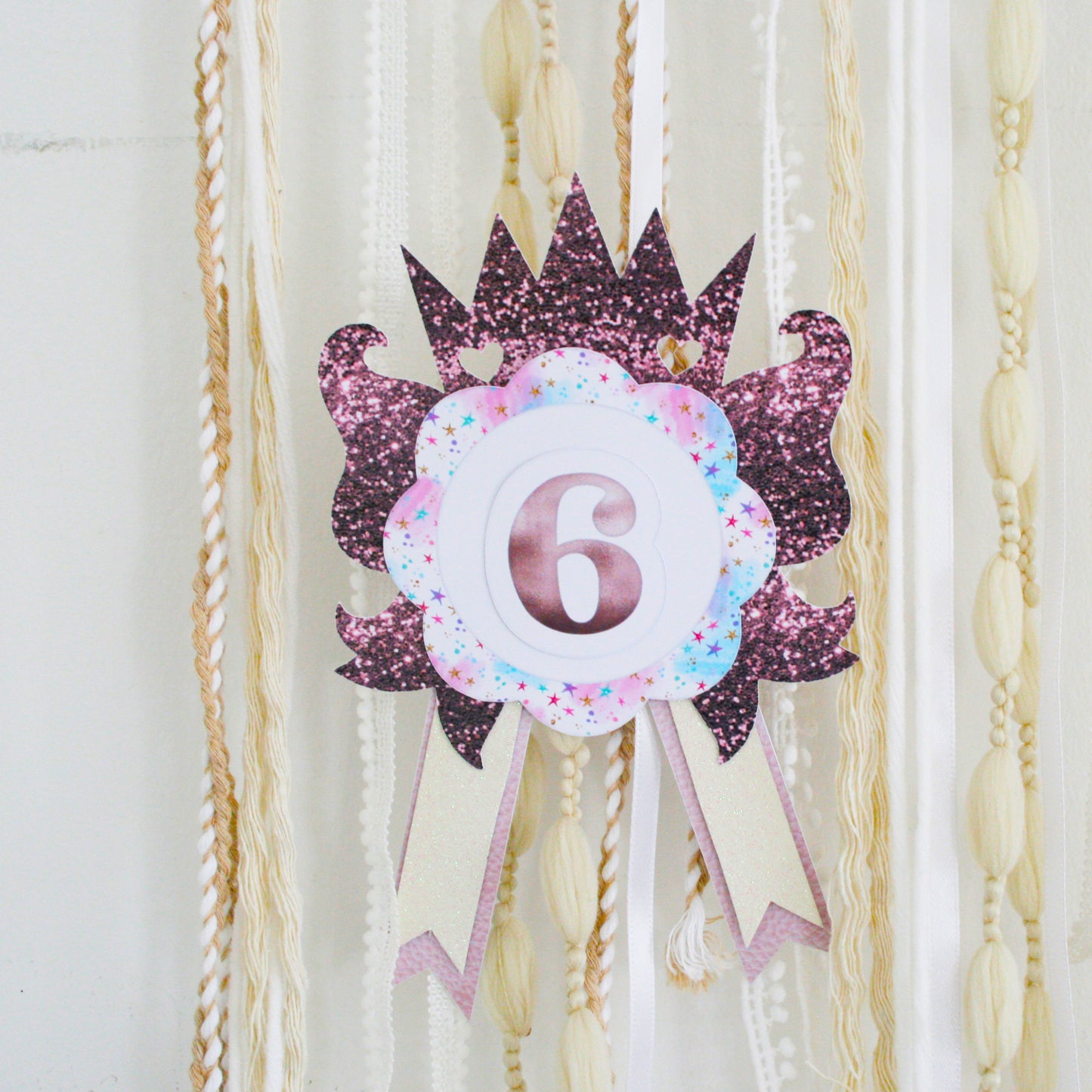 Crown BirthdayCrown Badge Rosette for Birthday | DIY Birthday Party Favors | Girl Rosette Badge svgBadge Rosette ,Cutout Rosette, Birthday Badge SVG, Birthday Rosette Template ,DIY Birthday