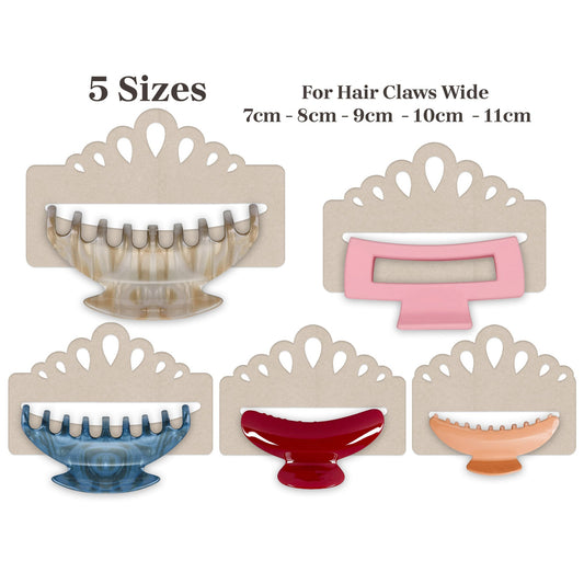 Tiara Hair Claw Display Card Template |Hair Claw Packaging Card Svg