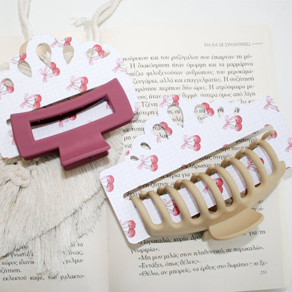 Tiara Hair Claw Display Card Template |Hair Claw Packaging Card Svg