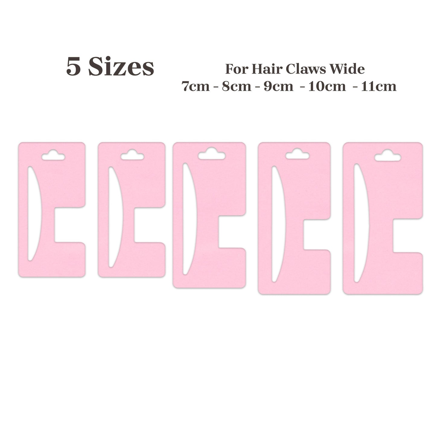 Hair Claw Display Card Template |Hair Claw Packaging Card Svg