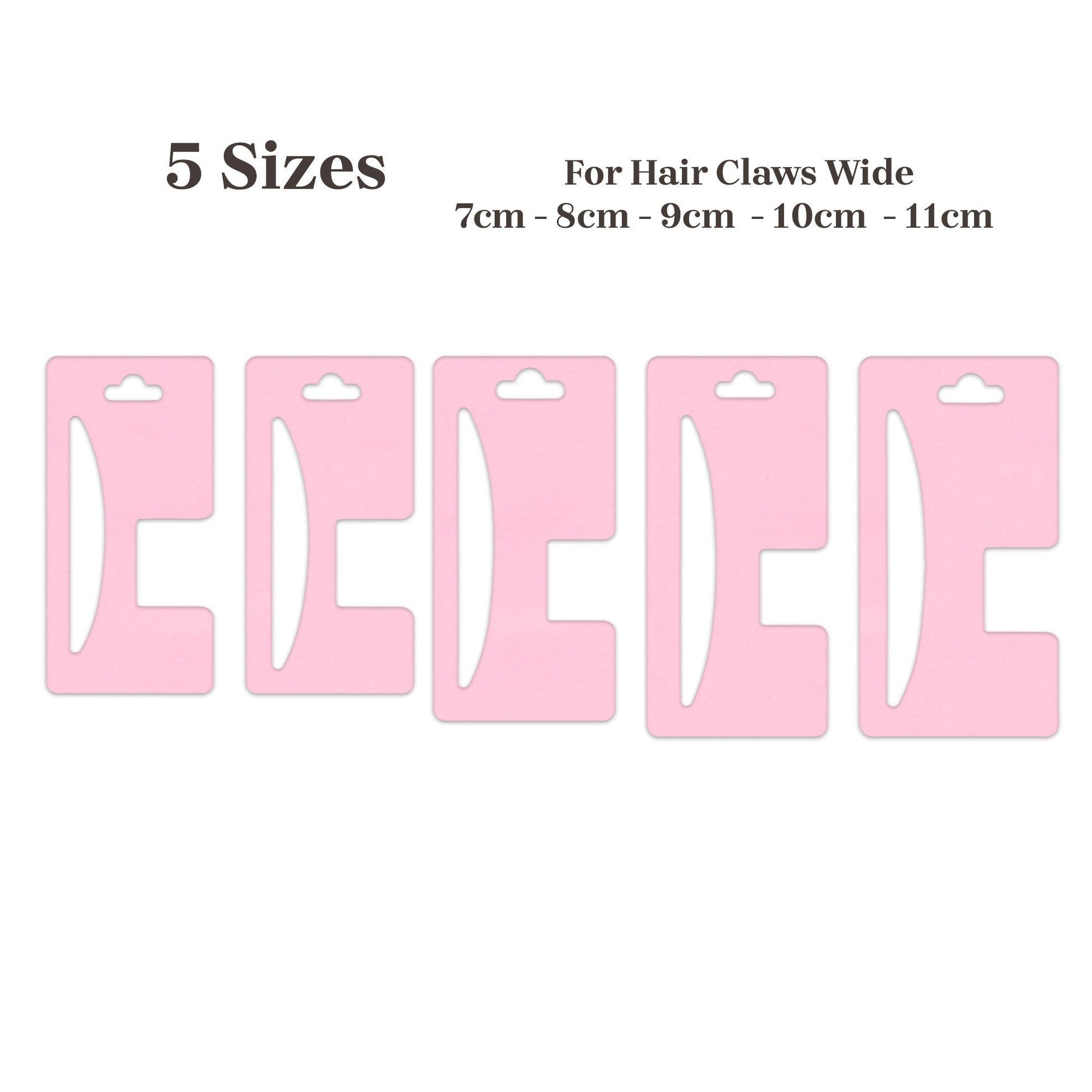 Hair Claw Display Card Template |Hair Claw Packaging Card Svg