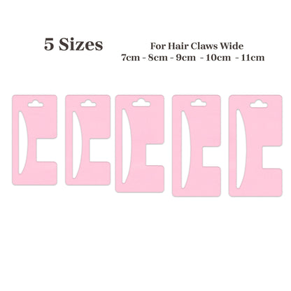 Hair Claw Display Card Template |Hair Claw Packaging Card Svg