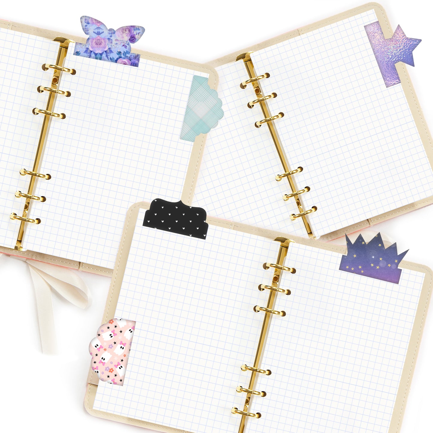 Double Fold Over Tab Template - Stationary Journal Tabs n.4 Craftie Cactus