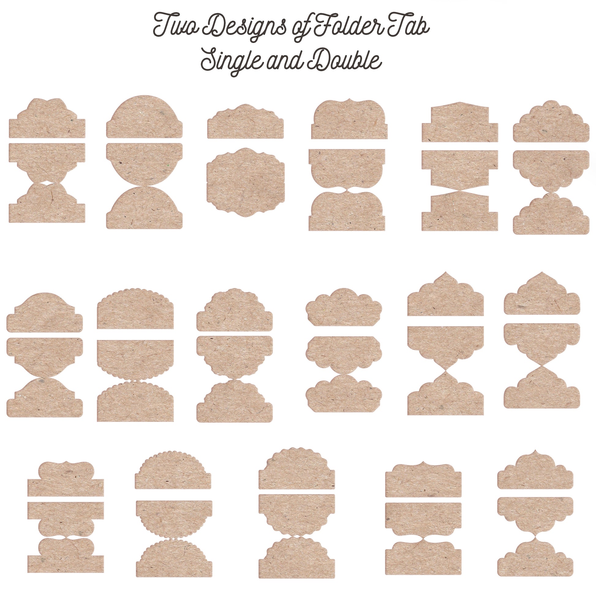 Double Fold Over Tab Template,Double Fold Over Folder Tabs, Planner Divider,