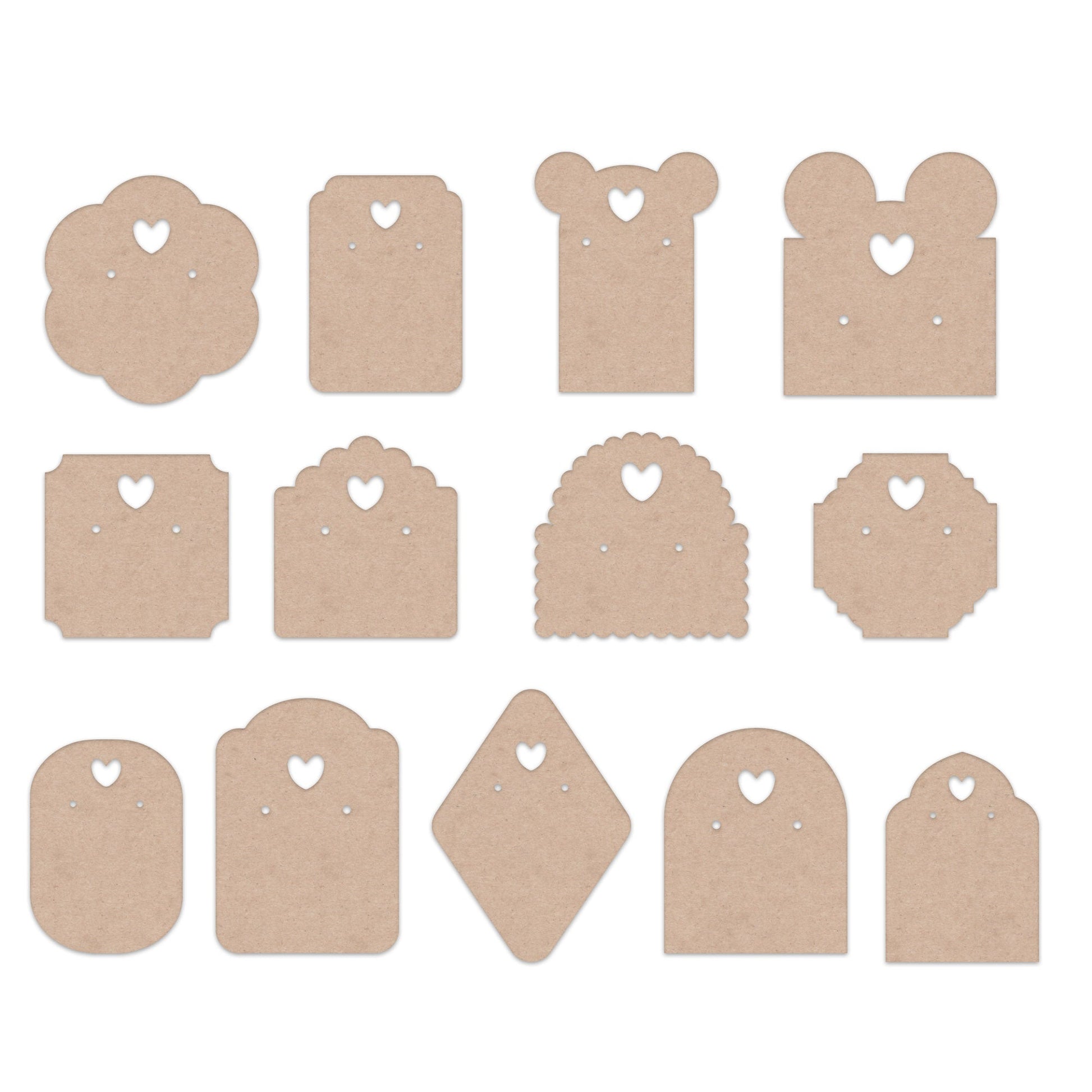 Earring Display Card Template |Jewelry Packaging Card Svg