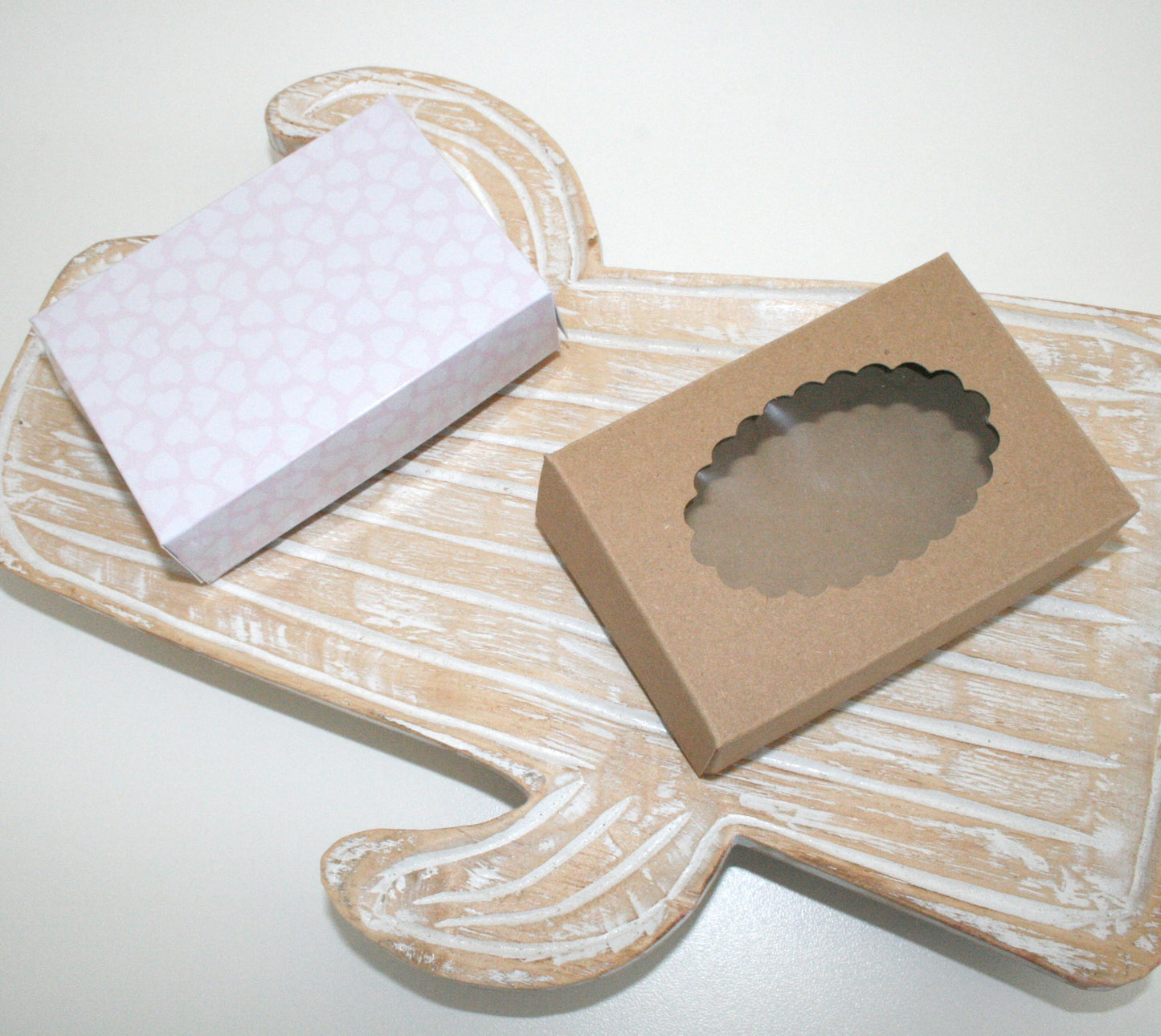 Gift Box Template Svg - with scalloped window Craftie Cactus