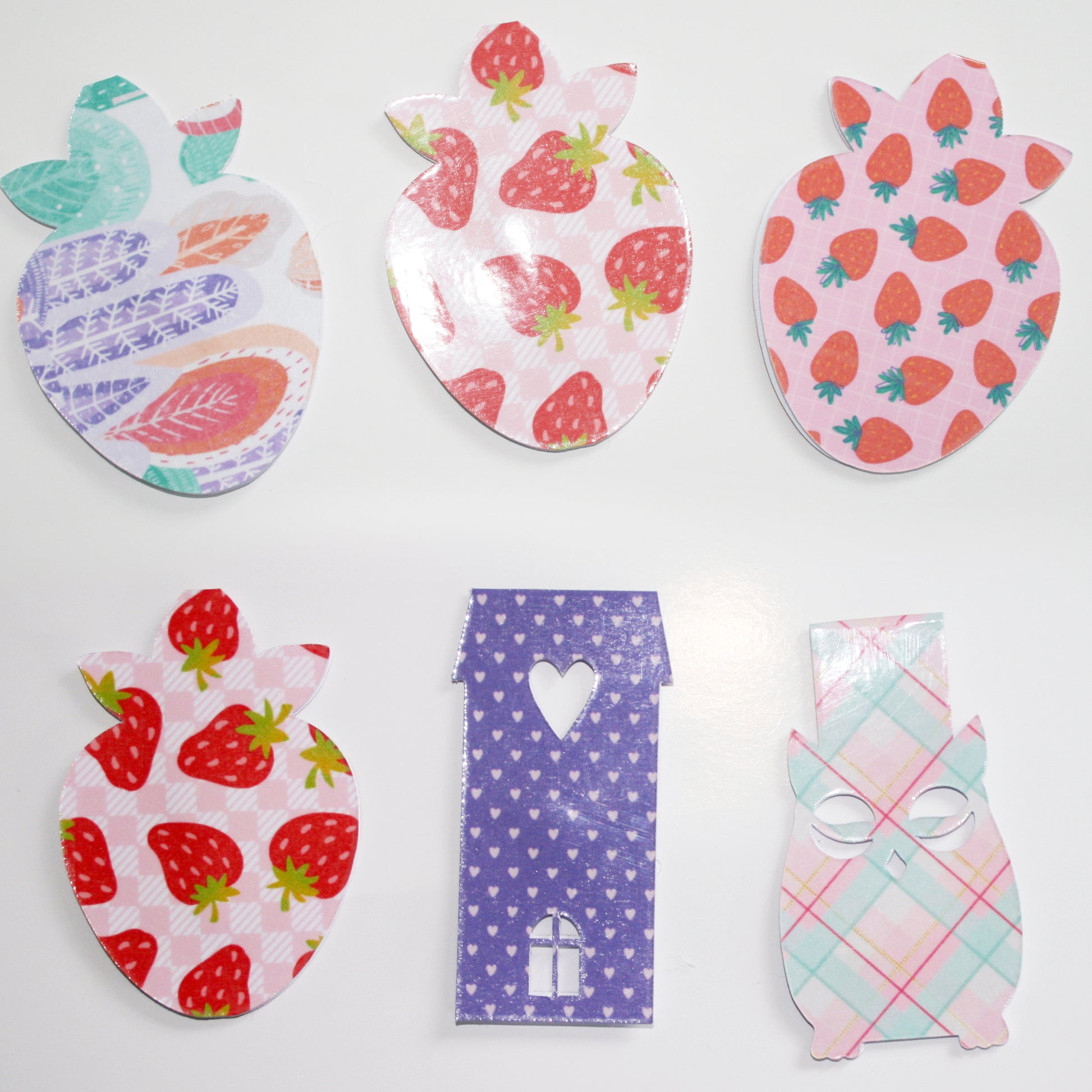 Owl,Strawberry,Home,Foldable Bookmark Svg for Book Lovers| Diy Bookmark Template| Cute Reading Accessories Svg