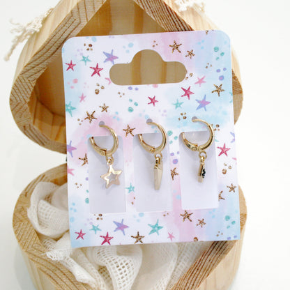 Foldable Earring Display Card Template |Jewelry Packaging Card Svg
