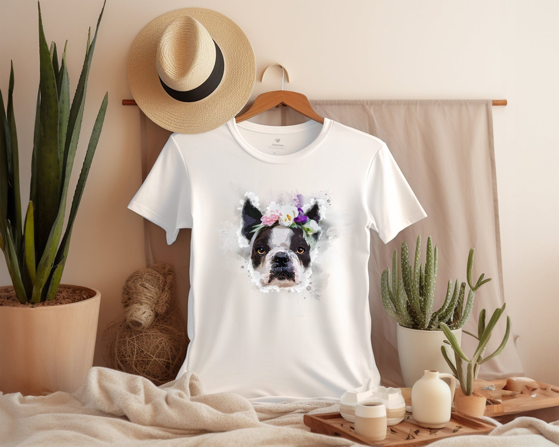 French Bulldog watercolor Clipart High resolution