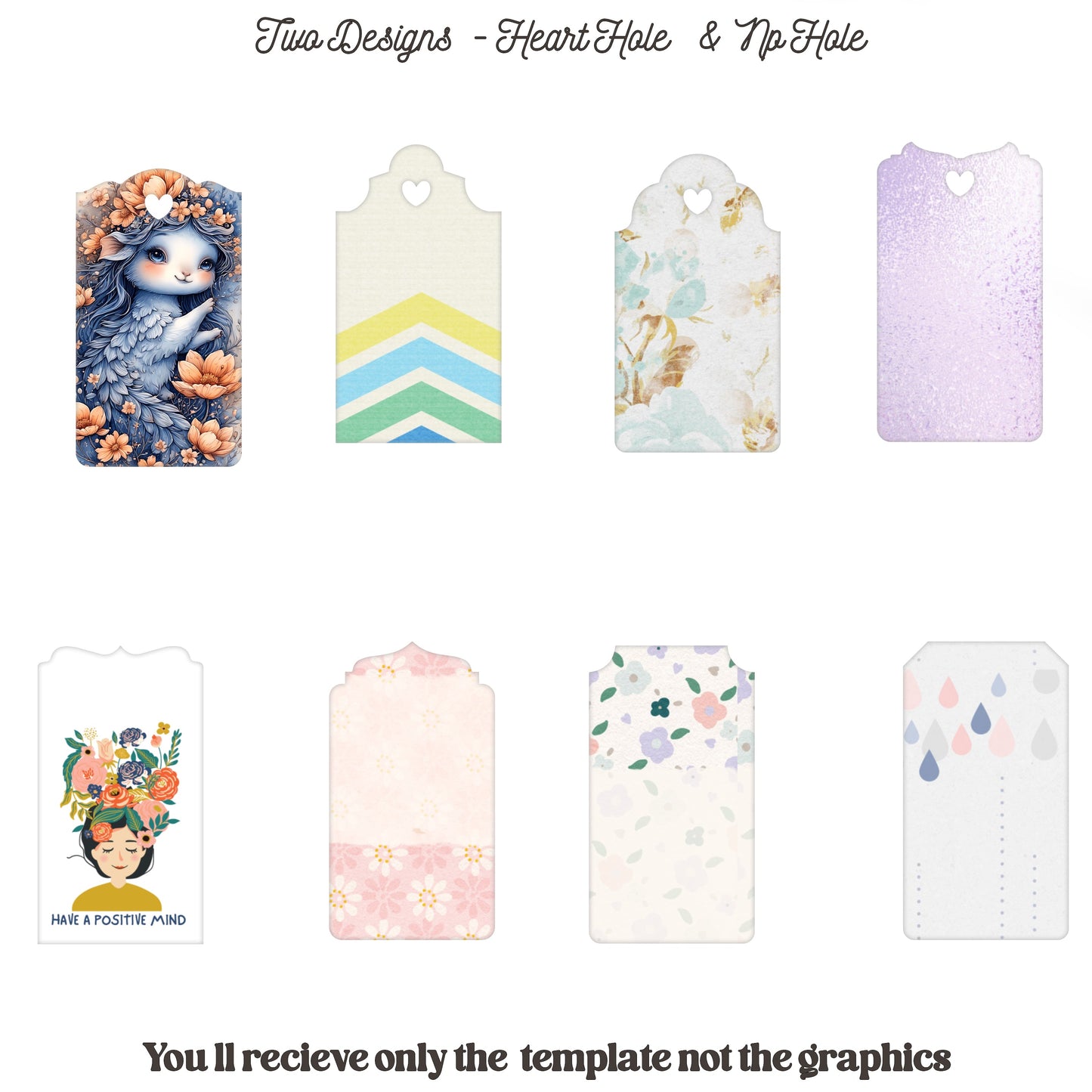 Gift Tag Template - Tags & Label Cut Files n.11 Craftie Cactus