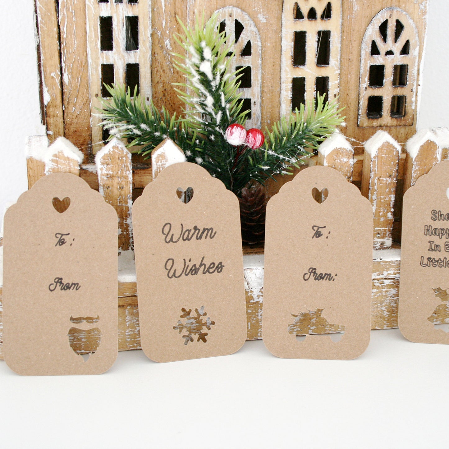 Christmas Gift Tag Template - Tags & Label Cut Files Craftie Cactus
