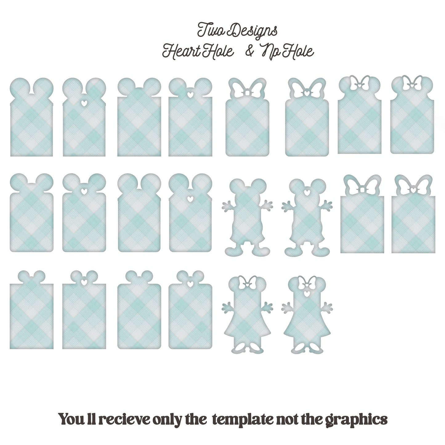 Gift Tag Template - Tags & Label Cut Files n.3 Craftie Cactus