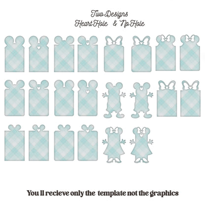 Gift Tag Template - Tags & Label Cut Files n.3 Craftie Cactus