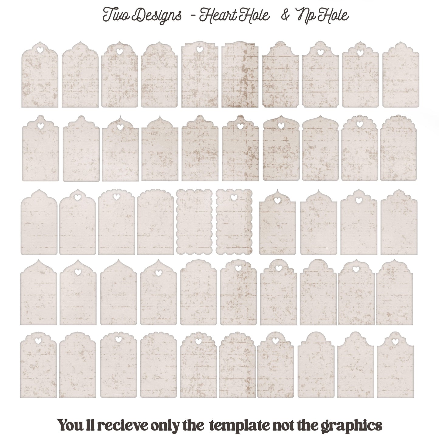 Gift Tag Template - Tags & Label Cut Files n.12 Craftie Cactus