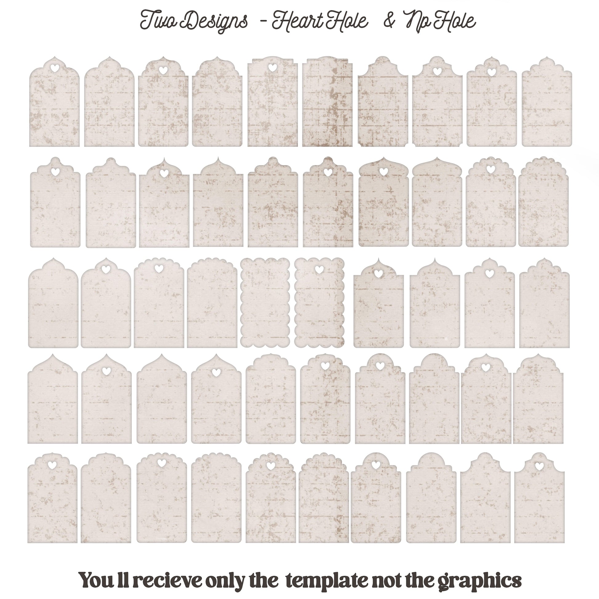 Gift Tag Template - Tags & Label Cut Files n.12 Craftie Cactus