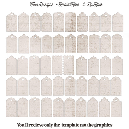 Gift Tag Template - Tags & Label Cut Files n.12 Craftie Cactus