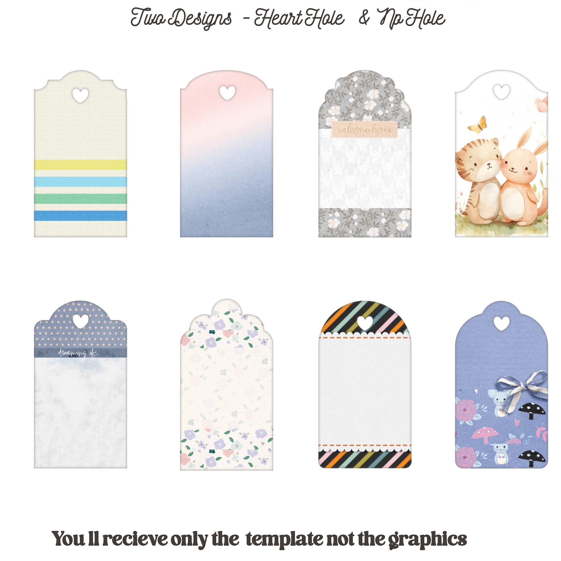 Gift Tag Template - Tags & Label Cut Files n.9 Craftie Cactus