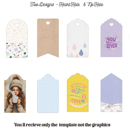 Gift Tag Template - Tags & Label Cut Files n.10 Craftie Cactus