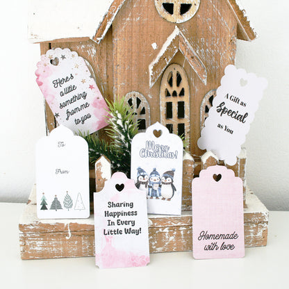 Gift Tag Template - Tags & Label Cut Files n.11 Craftie Cactus
