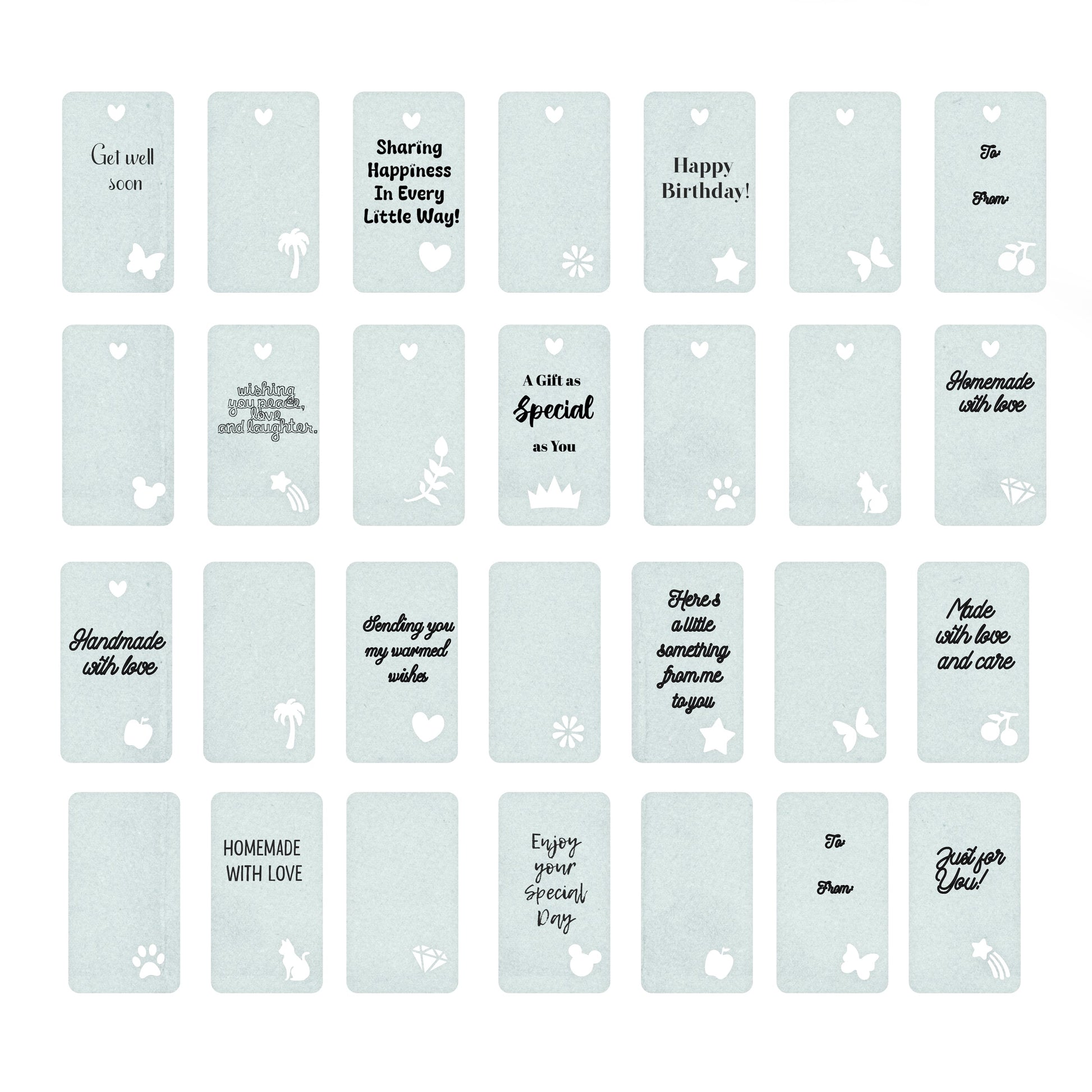 Gift Tag Template - Tags & Label Cut Files n.1 Craftie Cactus