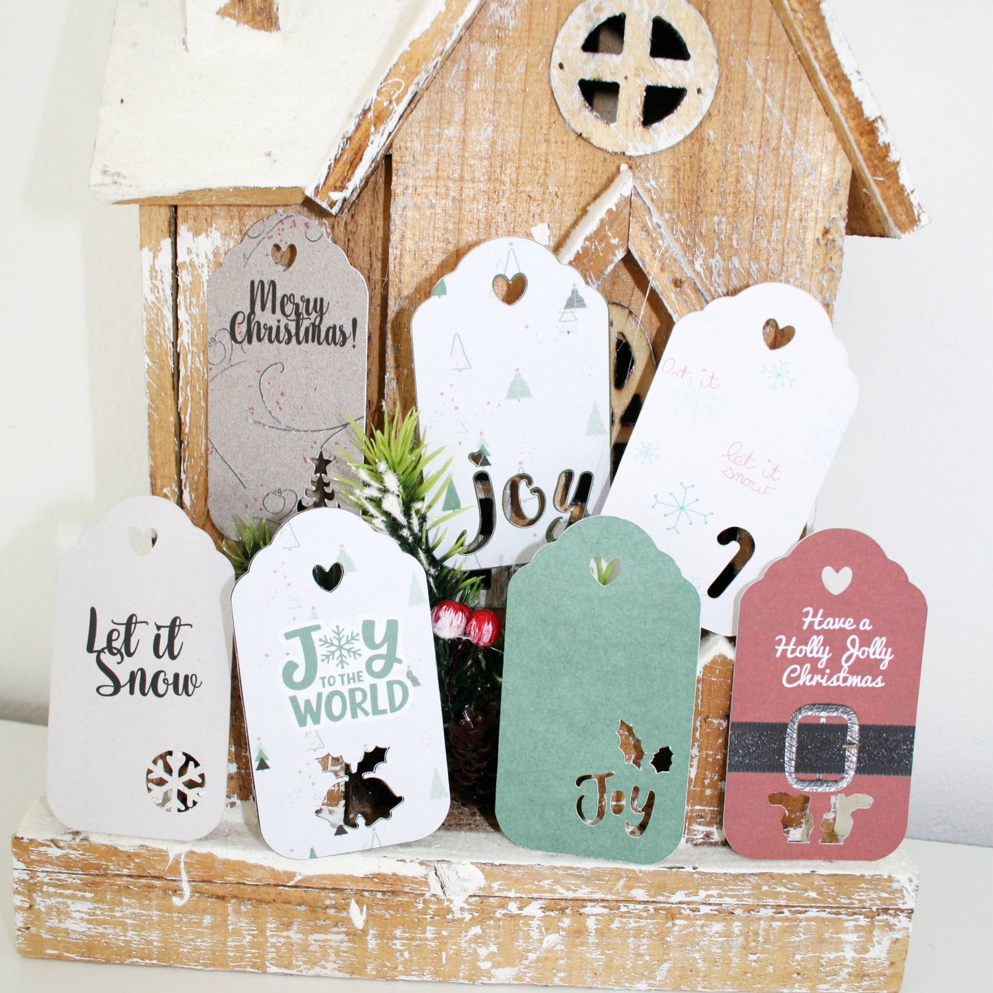 Christmas Gift Tag Template - Tags & Label Cut Files Craftie Cactus