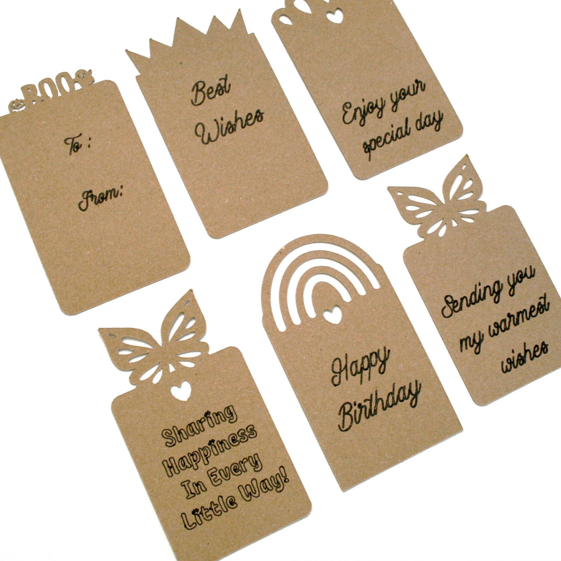 Gift Tag Template - Tags & Label Cut Files n.2 Craftie Cactus