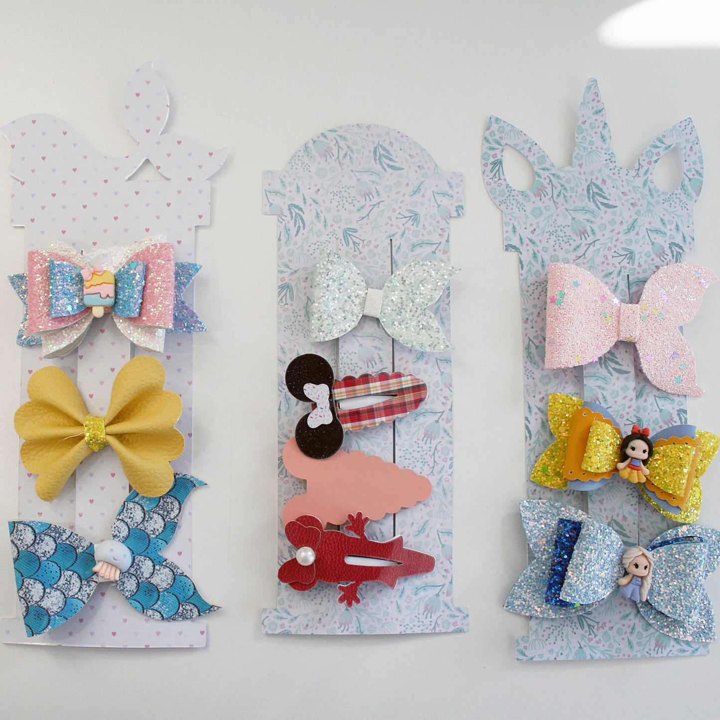 Display Card Template for Hair Bow | Bow Display Card Template | Packaging Card Svg
