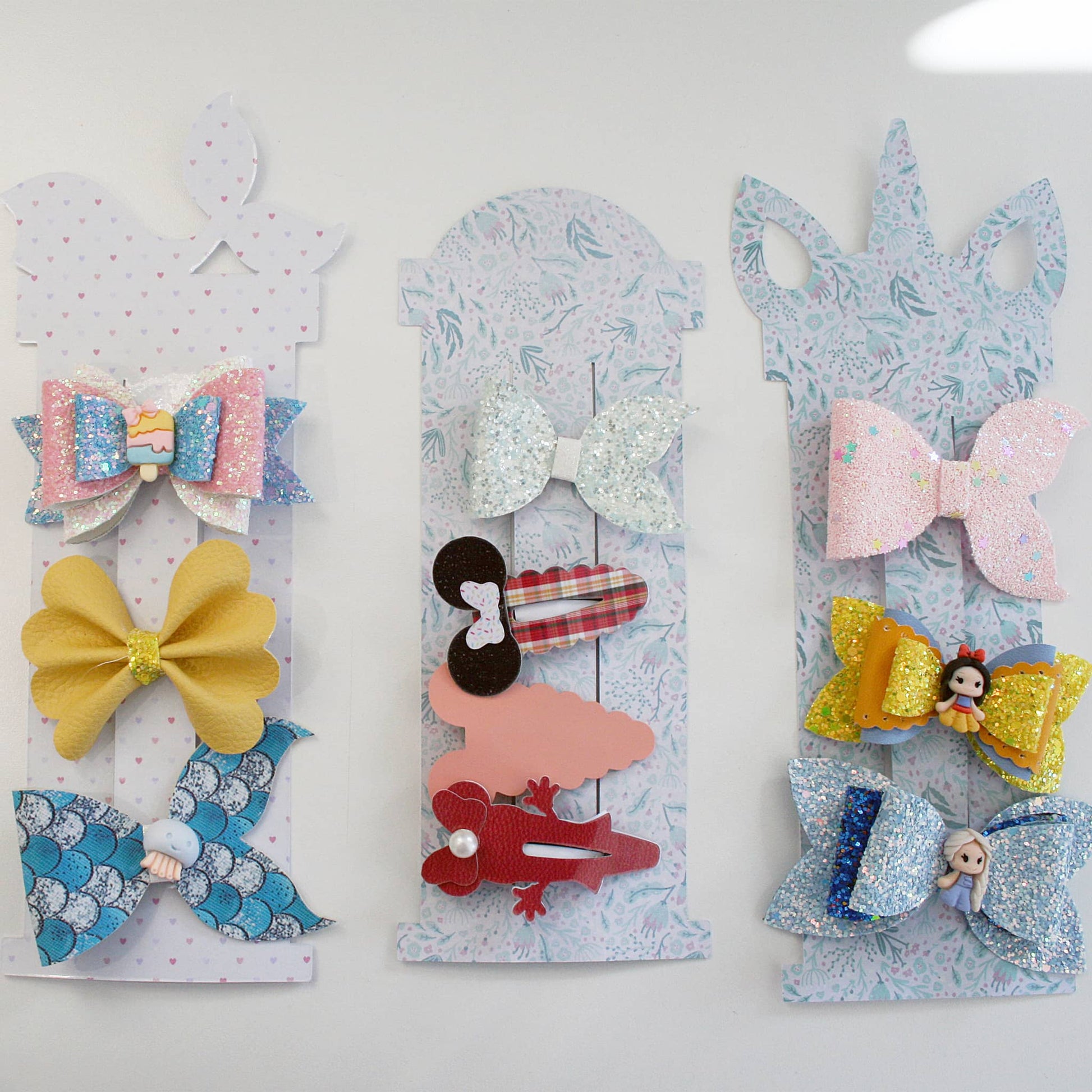 Display Card Template for Hair Bow | Bow Display Card Template | Packaging Card Svg