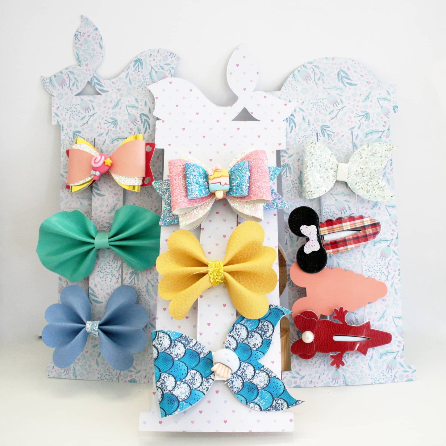 Display Card Template for Hair Bow | Bow Display Card Template | Packaging Card Svg