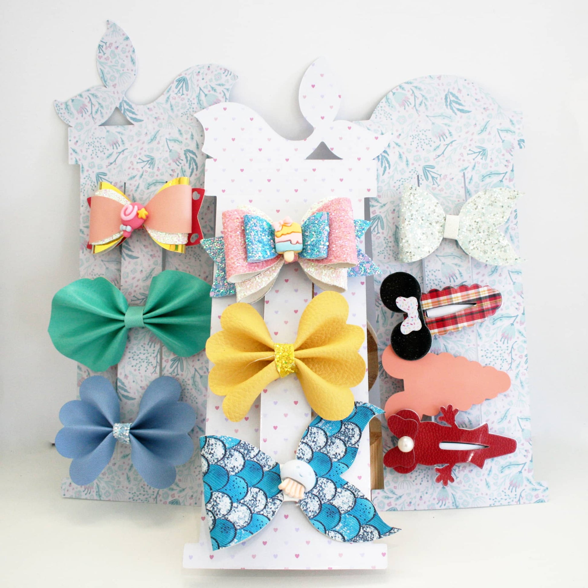 Display Card Template for Hair Bow | Bow Display Card Template | Packaging Card Svg