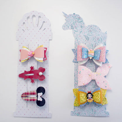 Display Card Template for Hair Bow | Bow Display Card Template | Packaging Card Svg