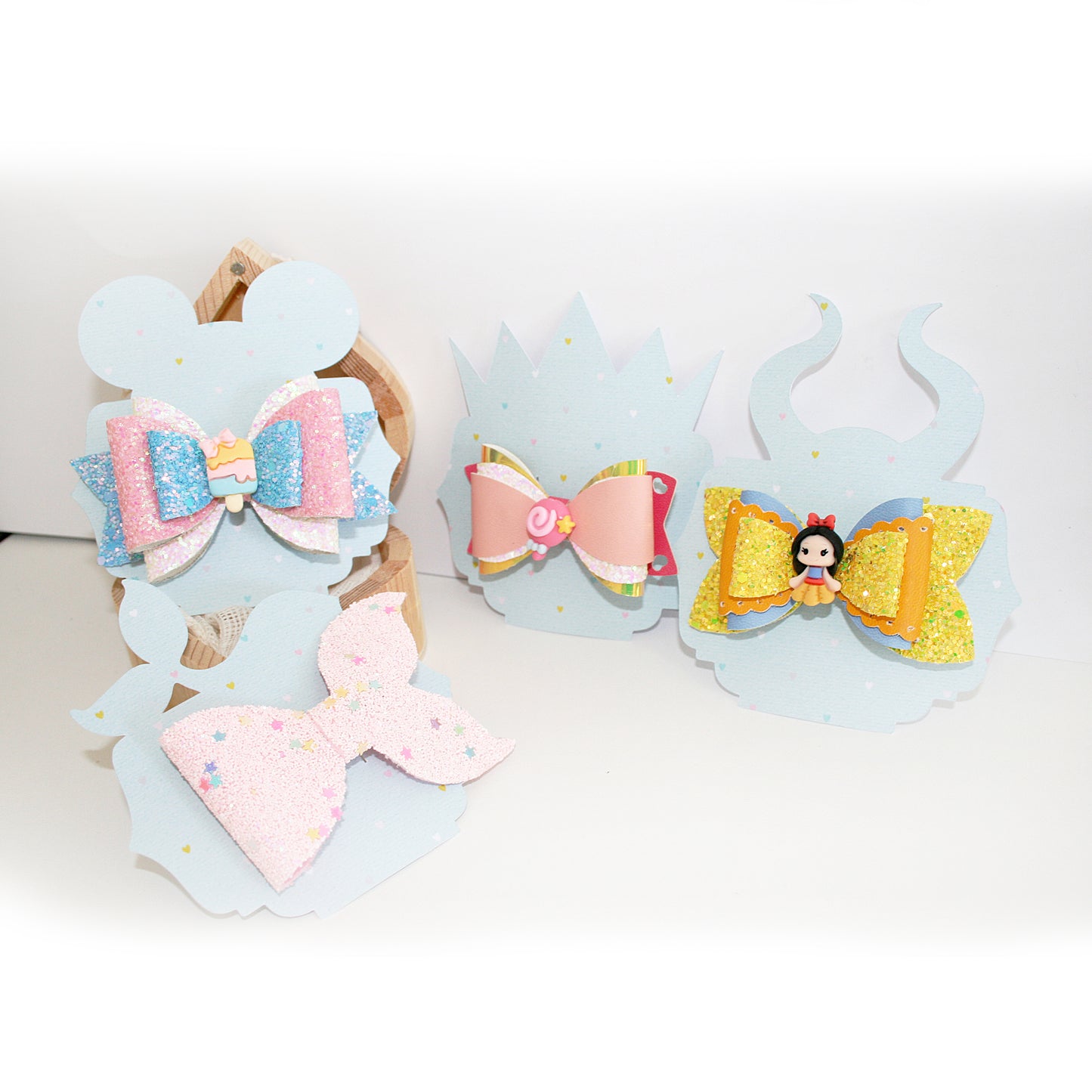 Display Card Template for Hair Bow | Bow Display Card Template | Packaging Card Svg