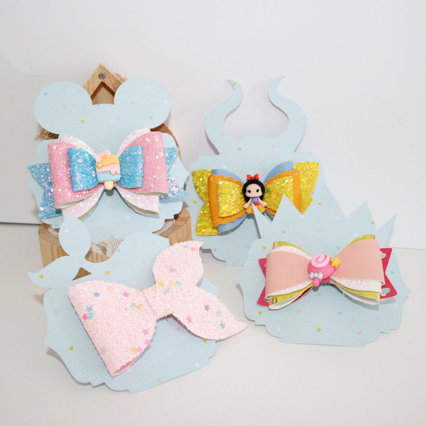Display Card Template for Hair Bow | Bow Display Card Template | Packaging Card Svg
