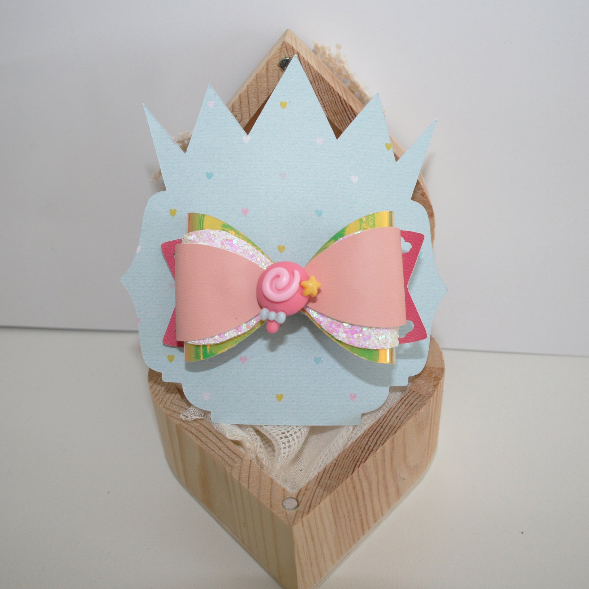 Display Card Template for Hair Bow | Bow Display Card Template | Packaging Card Svg