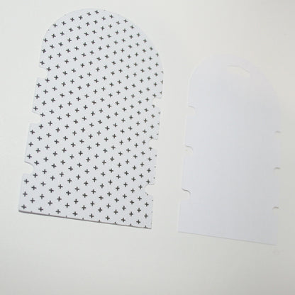Hair Ties Display Card Template |Hair Accesories Packaging Card Svg A
