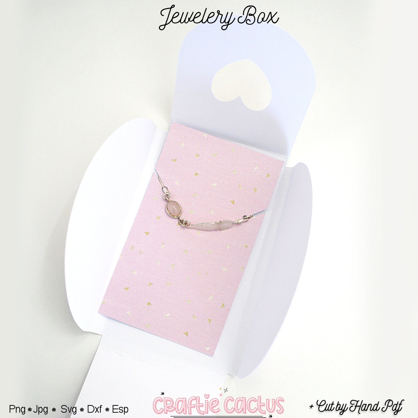 Jewellery Packaging Presentation Folder Box Template Bundle - Necklace - Earring - Keychain Craftie Cactus