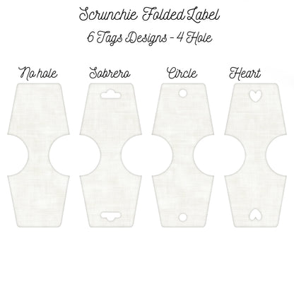 Jewelry/Hair Folded Tags Template |Hair Accesories Packaging Card Svg