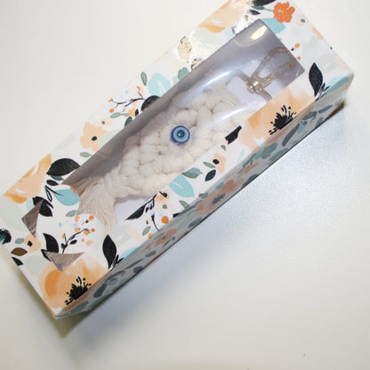 Rectangle Long Gift Box with heart window ( extra Display Card for Keychain Macrame ) Craftie Cactus