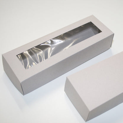 Rectangle Long Gift Box with window ( extra Display Card for Keychain Macrame ) Craftie Cactus